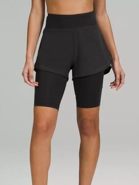 lululemon athletica Black Two-in-One Athletic Shorts